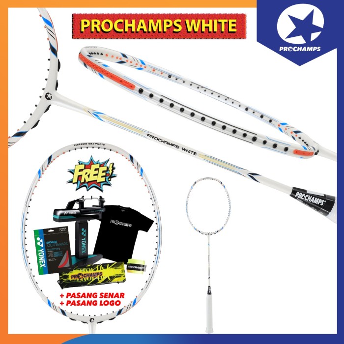 PROCHAMPS SPECIAL EDISI WHITE (PAKET SENAR YONEX BG 66 FORCE)