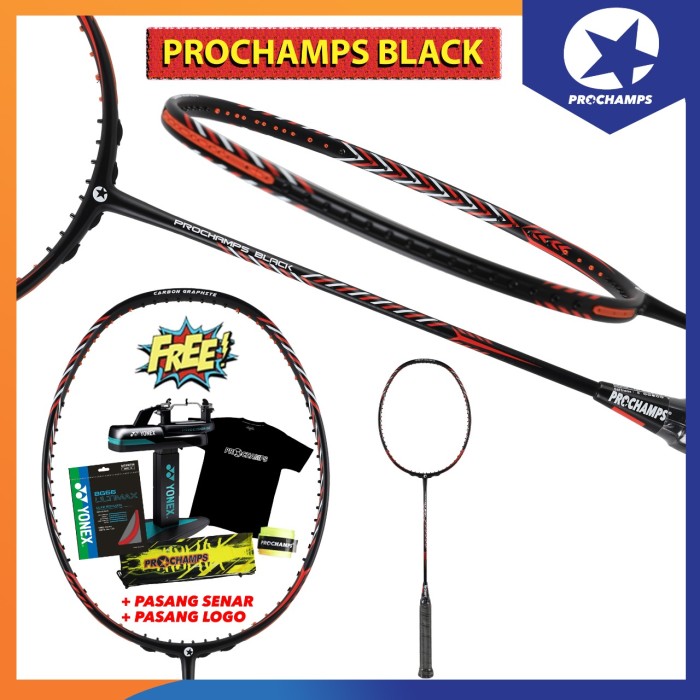PROCHAMPS Special Edisi BLACK PAKET SENAR YONEX BG 66 FORCE