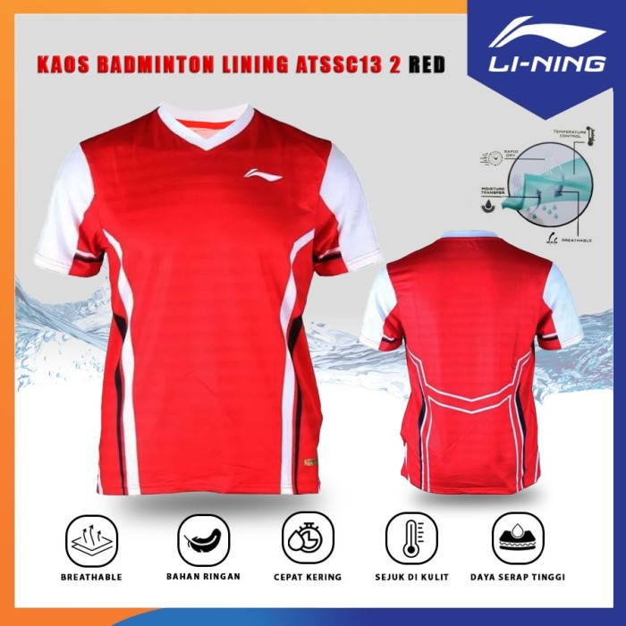 PROCHAMP KAOS / JERSEY BADMINTON LINING FOR BADMINTON PLAYER LN ATSSC13-2 / LN ATSSC 13-2 ORIGINAL-R