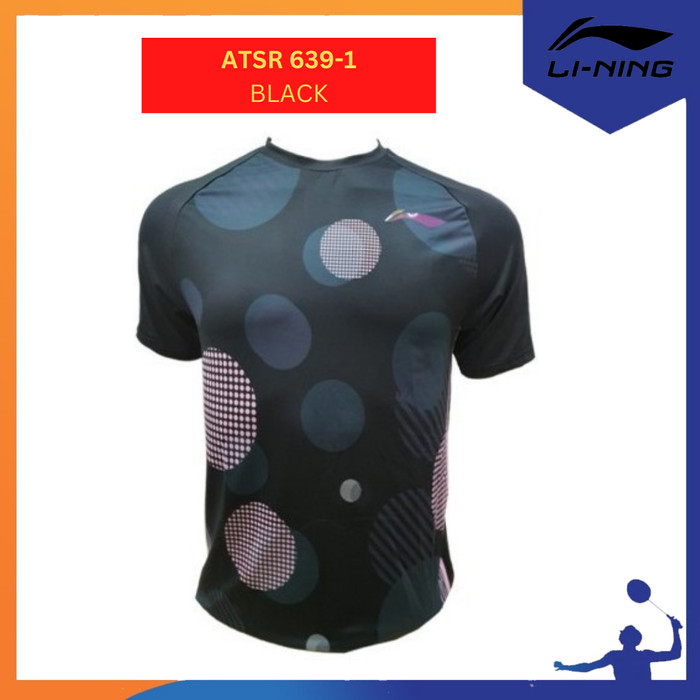 PROCHAMP KAOS / JERSEY BADMINTON LINING ATSR639-1 / ATSR 639-1 ORIGINAL-BLACK
