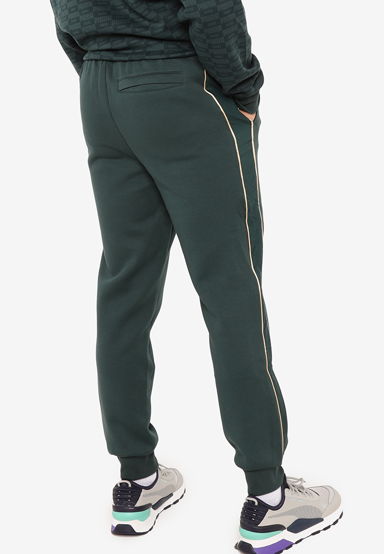 puma solid men's track pants