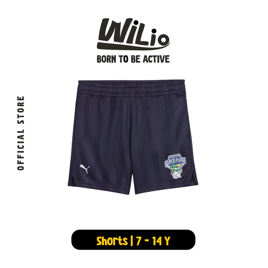 PUMA Super Puma Shorts Youth 63451616 - Celana Pendek Anak (Biru)