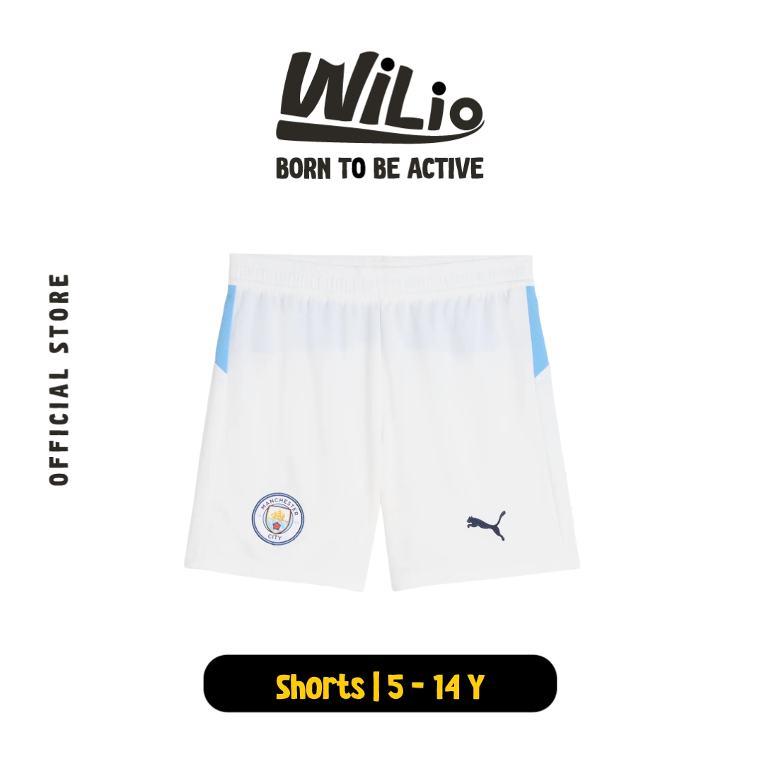 PUMA MCFC Shorts Replica Jr 78037622 - Celana Pendek Anak (Putih)