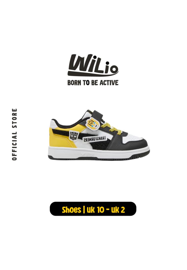PUMA x TRANSFORMERS Rebound Slam Ac Ps 40776001 - Sepatu Anak (Hitam)