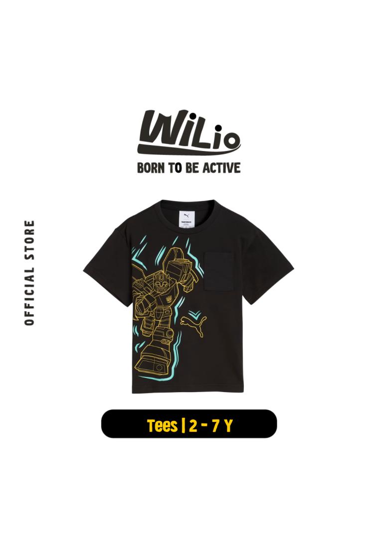 PUMA x TRANSFORMERS Loose fitting T-shirt 63763201 - Kaos Anak (Hitam)