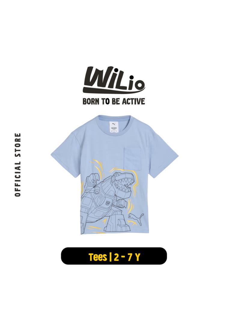 PUMA x TRANSFORMERS Loose fitting T-shirt 63763238 - Kaos Anak (Biru)
