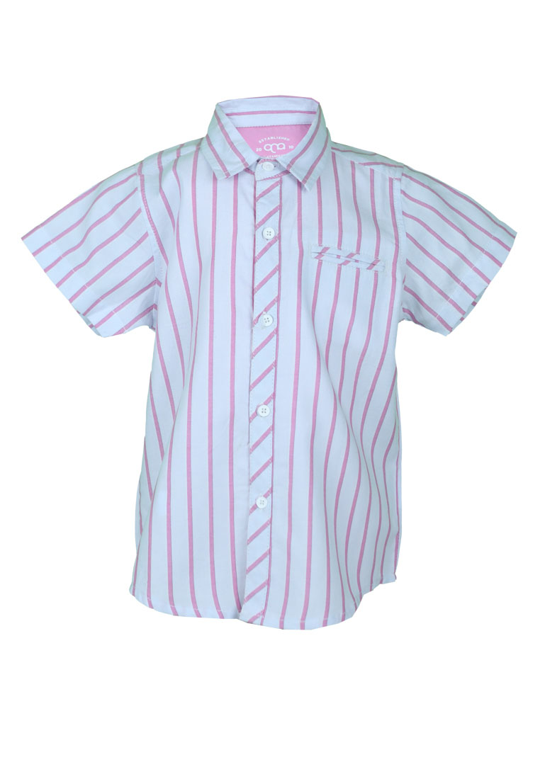 Qna Boy Tancho Kemeja Anak Multicolor Motif Salur