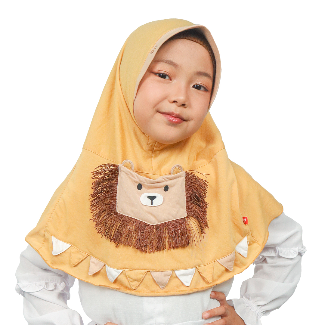Rabbani - Kerudung Instan Bani Batuta Krukid Leona -  Curry Size 1-2th