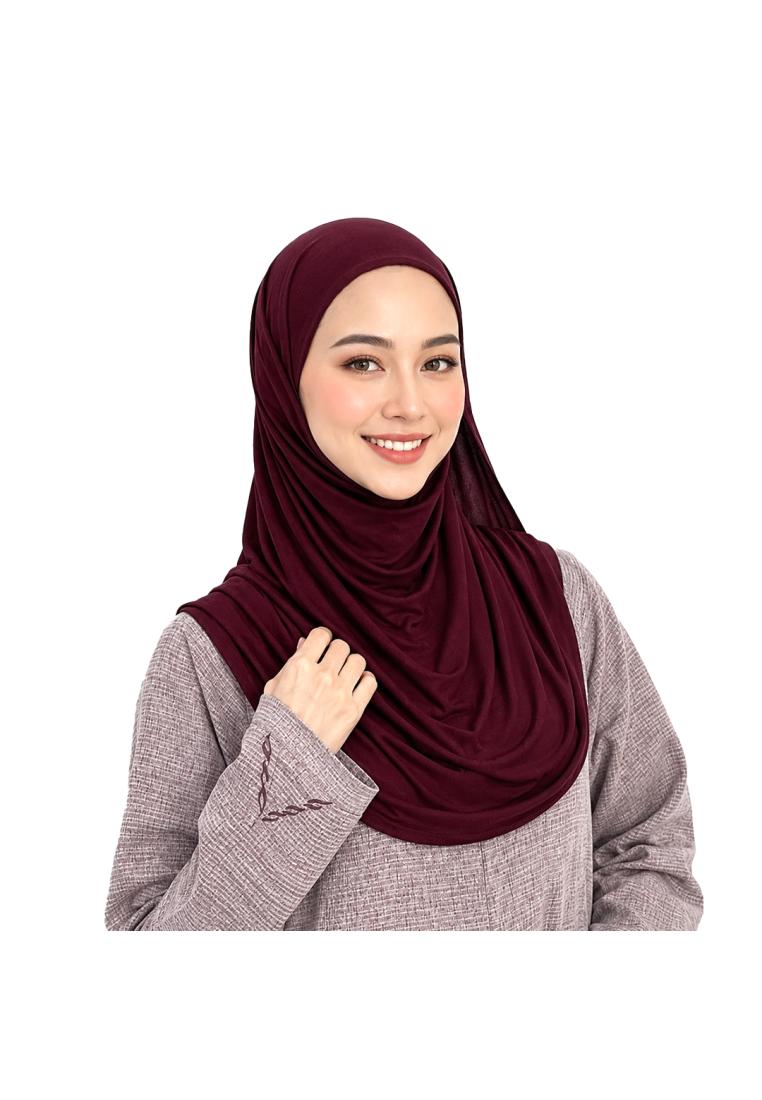 Rabbani - Kerudung Pashmina Zeesya - Burgundy