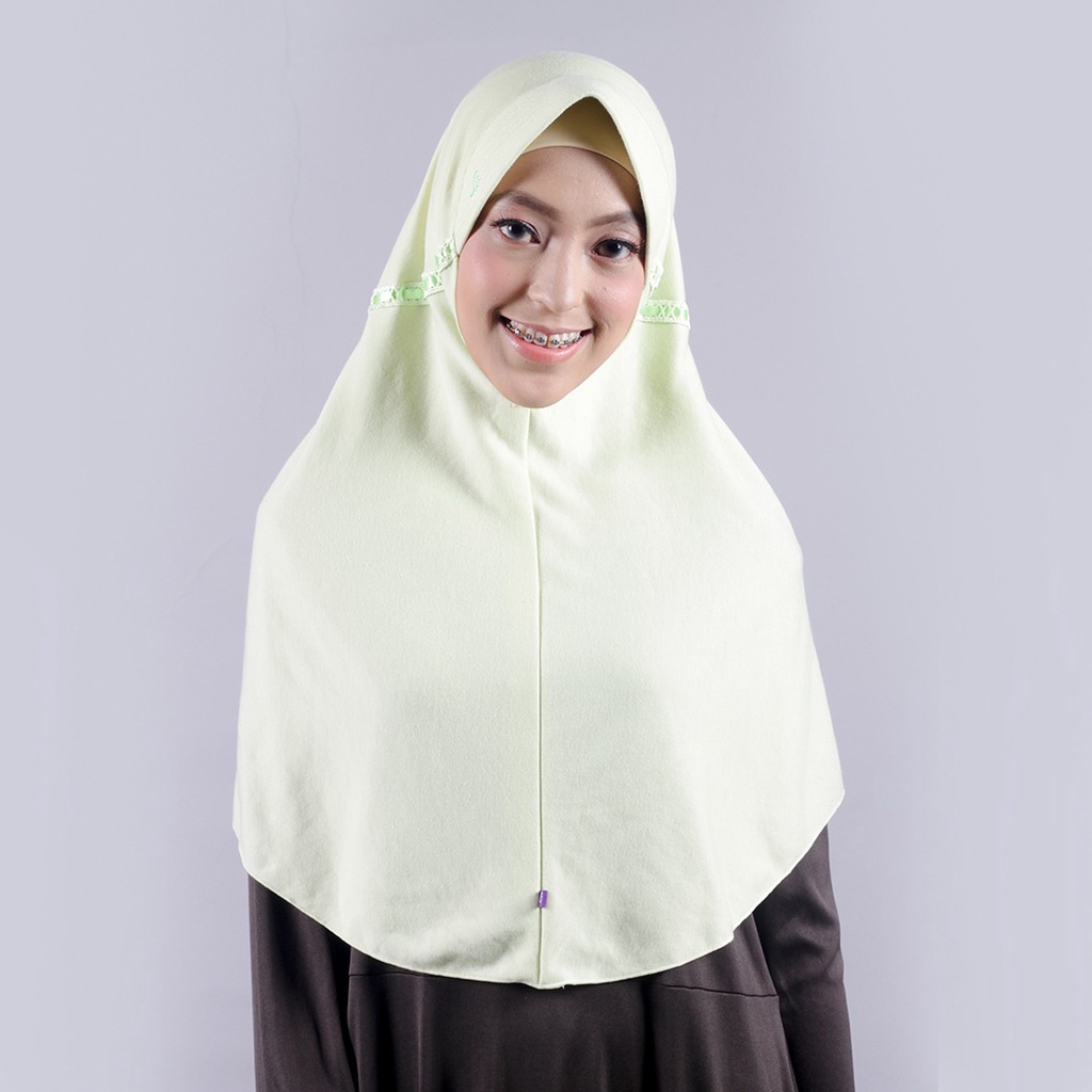 RABBANI - Kerudung Sekolah Instan Innova KAA XL - Hijau Pucuk