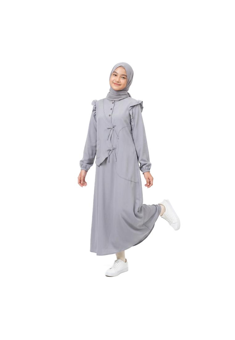 Rabbani- Gamis Dress Muslim Wanita Dewasa Lengan Panjang Rabbani Dresslim Dara Nadra - Abu Muda