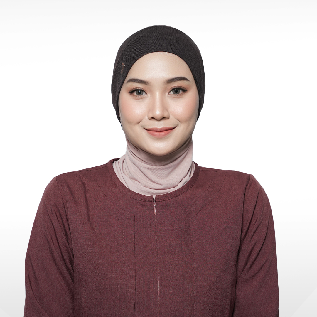 Rabbani - Ciput Seamless Polos - Coklat Kopi