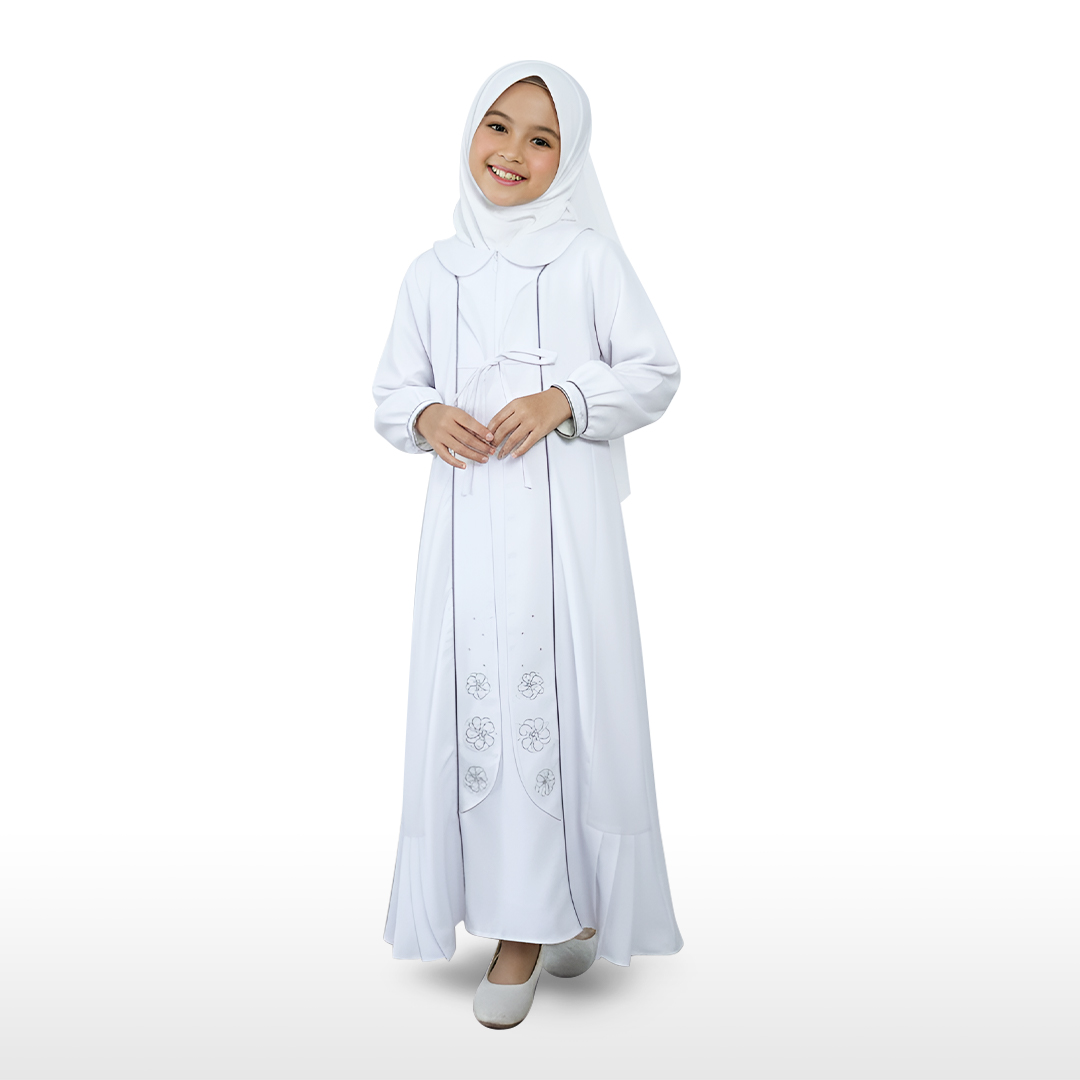 Rabbani - Dress Anak Bani Batuta Couple Zahinan Exclusive - Putih