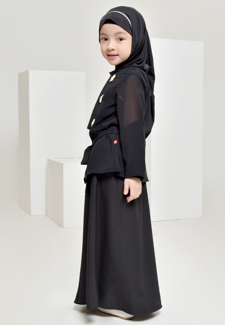 Rabbani - Gamis Drescute Anak Bani Batuta Moera RMO Z1M Hitam