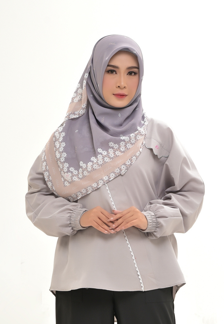 Rabbani - Tunik Lengan Panjang Dara Lily Adara V1 Exclusive - Agate Gray