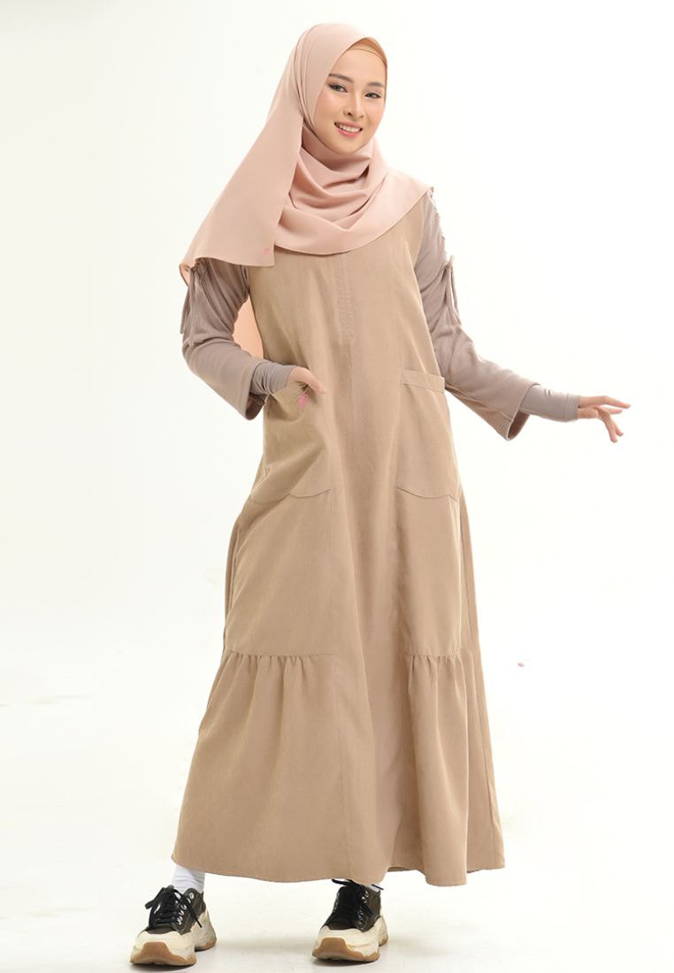 Rabbani - Dress Muslim Wanita Dara Lumina Exclusive Mocca