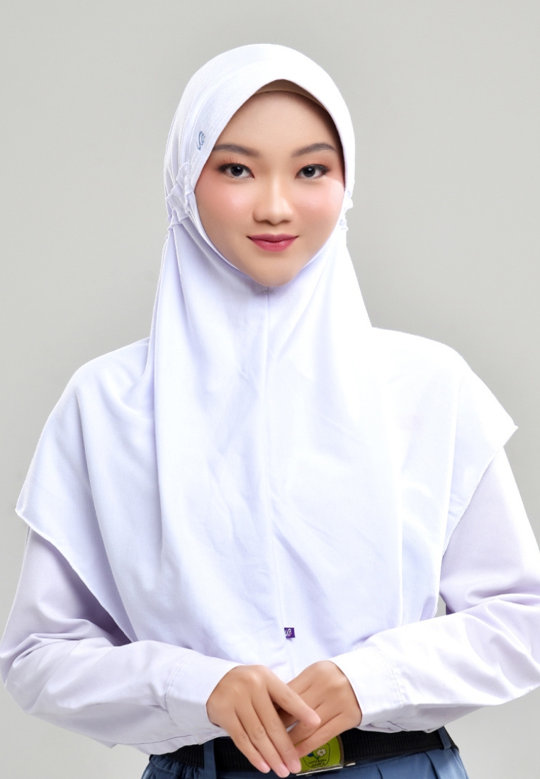 RABBANI Kerudung Sekolah Instan Innova Lx White XL