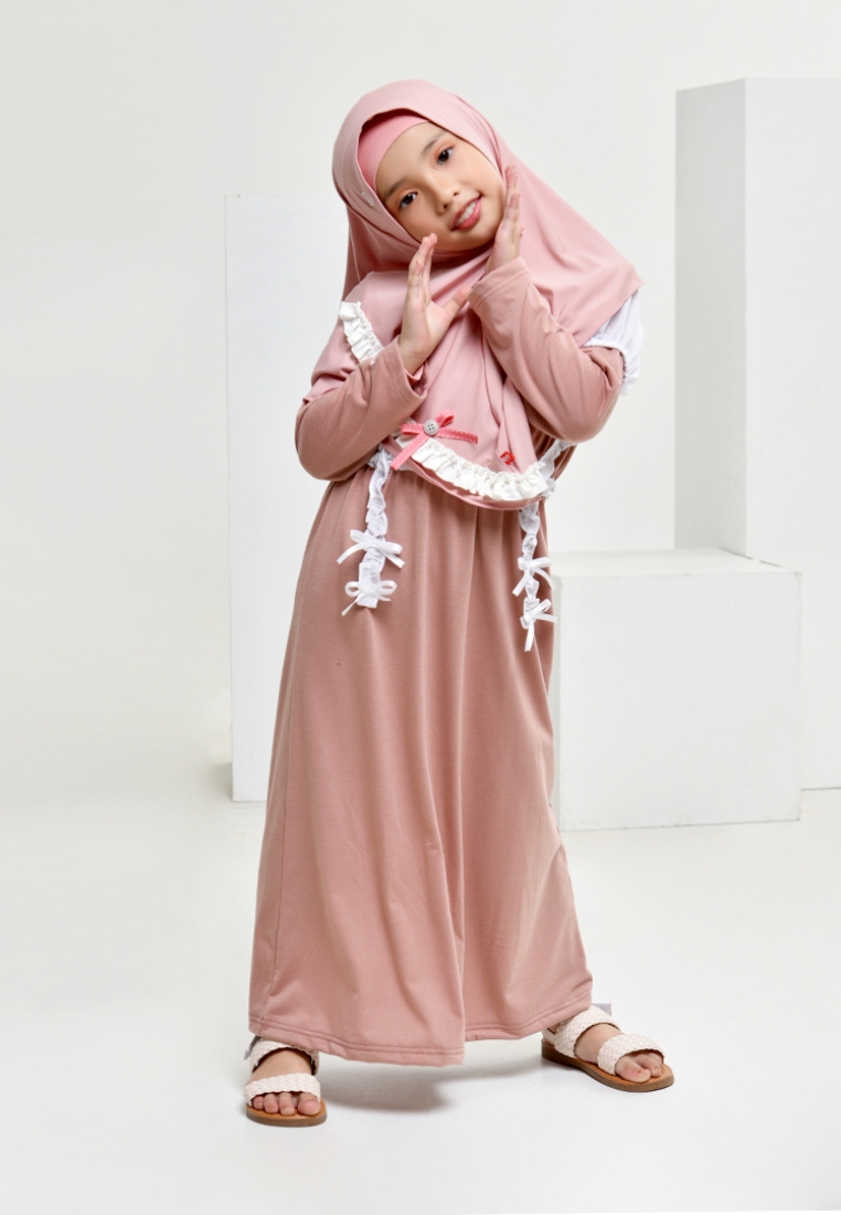 Rabbani - Baju Muslim Anak Gamis Bani Batuta Yala Exclusive Pink