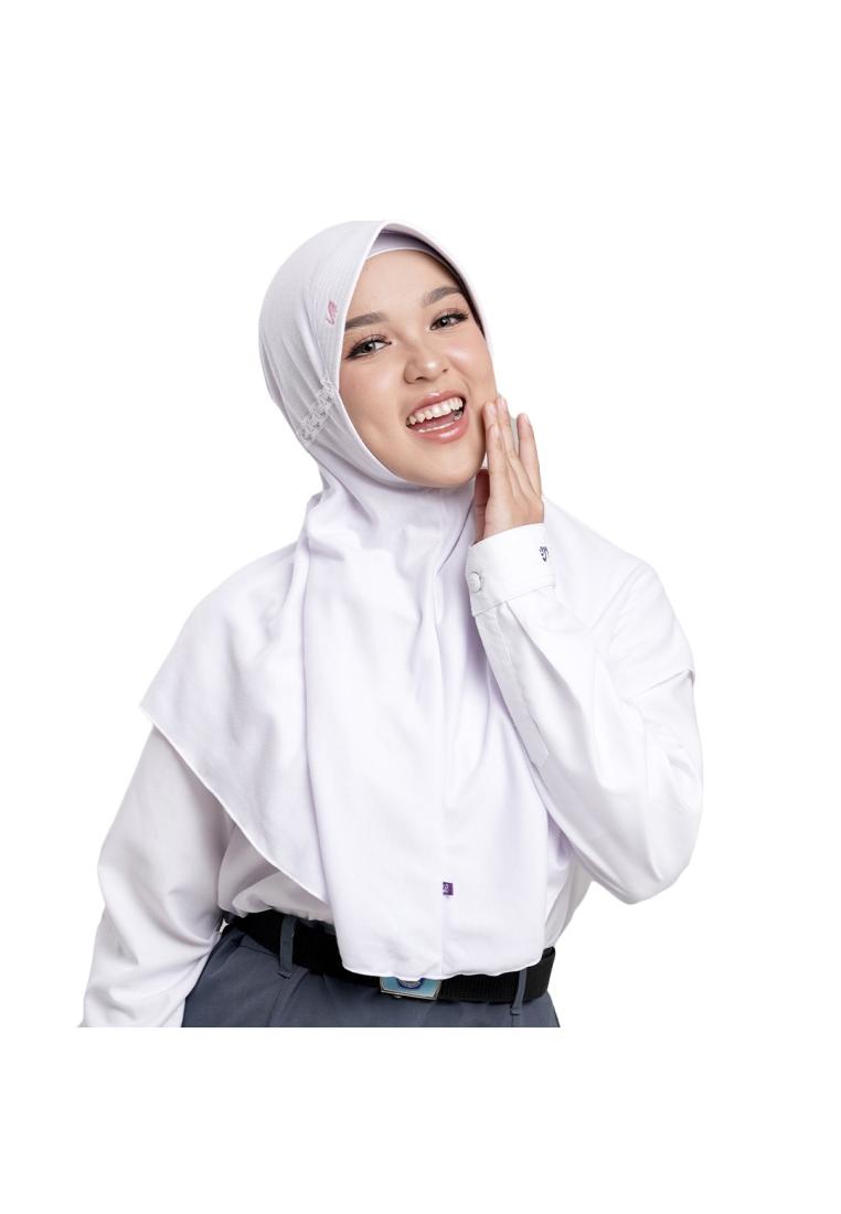 Rabbani - Kerudung Sekolah Instan Innova - White