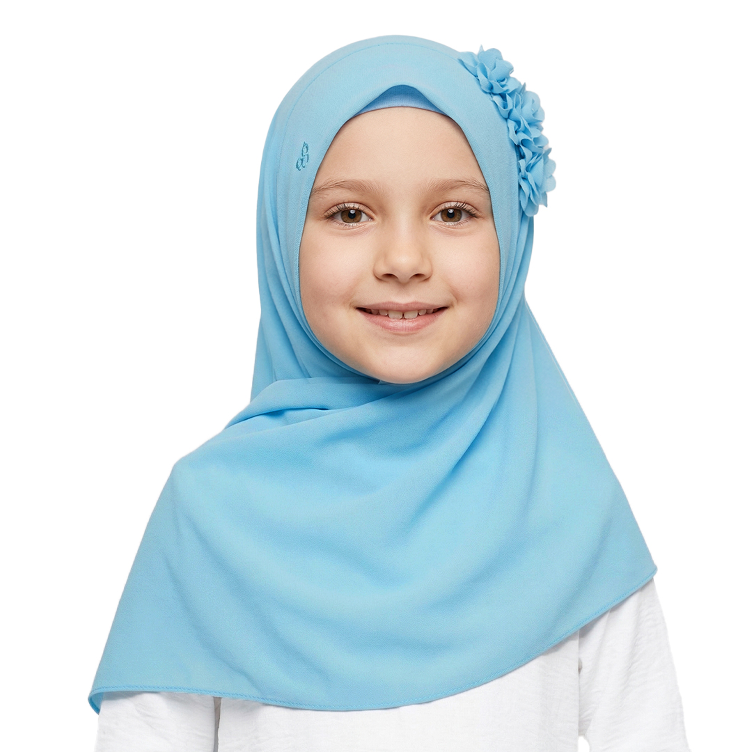 Rabbani - Kerudung Pashmina Instan Anak Pastan Bani Shafia Exclusive -  Airy Blue