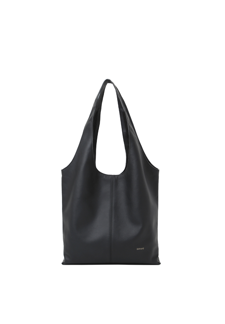 RABEANCO LATTICE Basket Tote Bag - Black