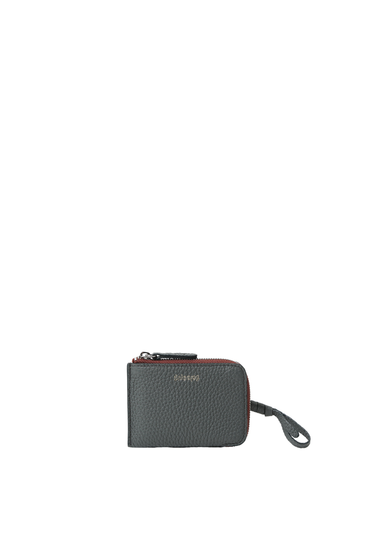 RABEANCO L-Zip Card Case - Slate Grey