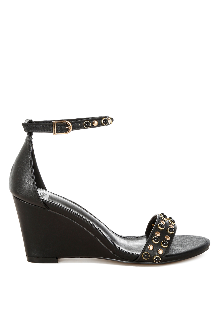 Rag & CO. Sandal Kulit Asli Berhias Studs