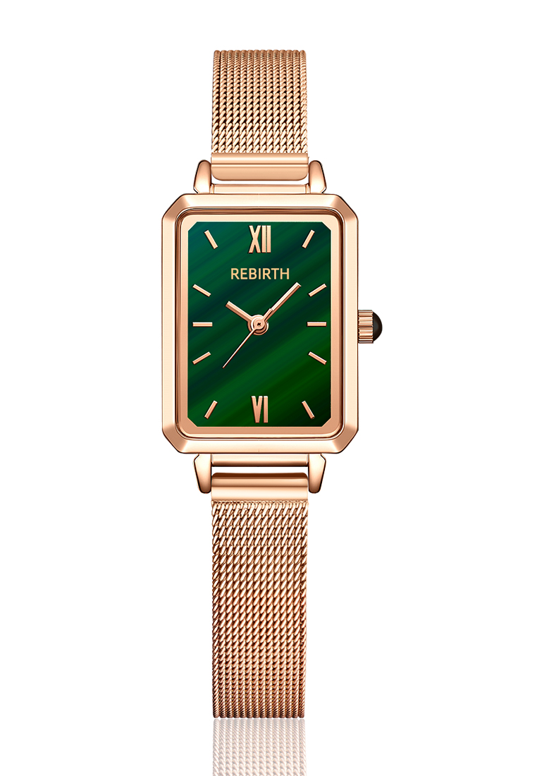 Rebirth Watch Jam Tangan Cewek kreatif baru wanita jam tangan quartz square wanita rose gold luxury 