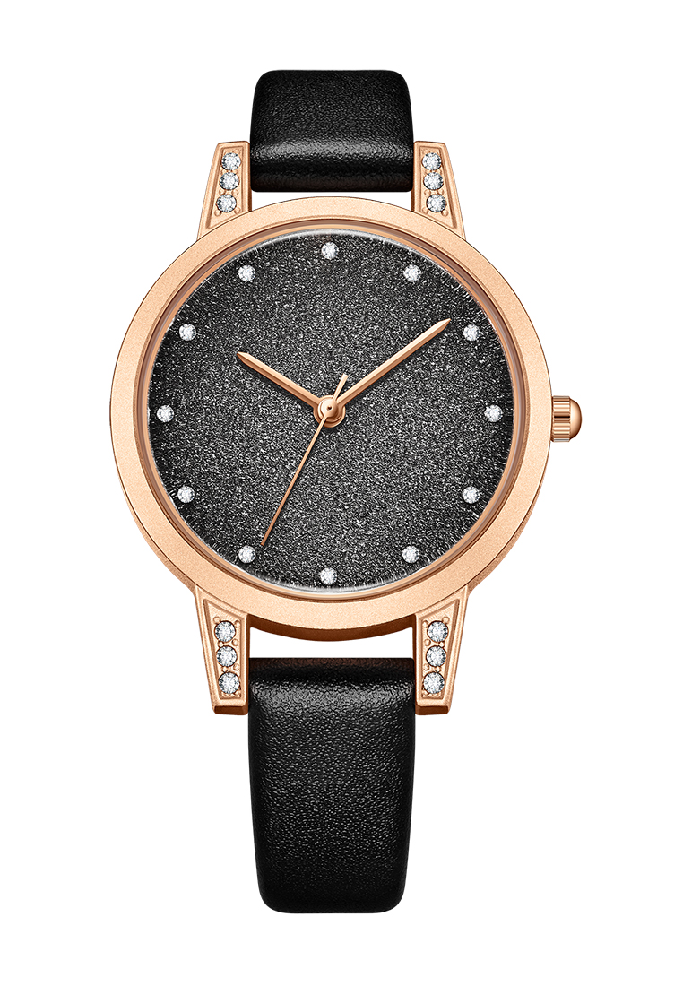 Rebirth Watch jam tangan wanita REBIRTH Display Kuarsa Gelang Kulit Sederhana Jam