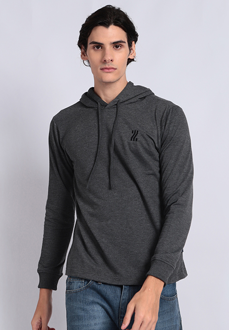 REMIX JEANS T-Shirt Lengan Panjang Dengan Hoodie 2047J04