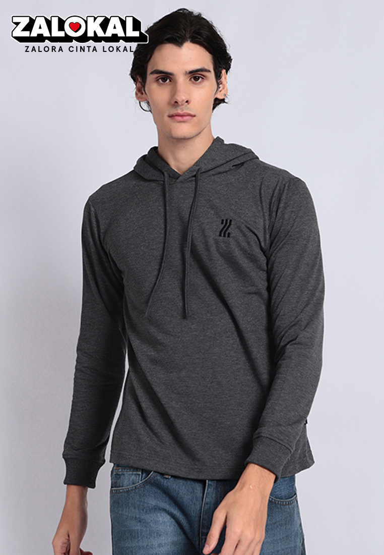 REMIX JEANS T-Shirt Lengan Panjang Dengan Hoodie 2047J04