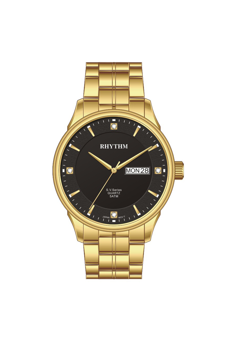 Rhythm GS1603S07 Jam Tangan Pria Stainless Steel
