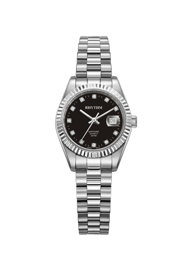 Rhythm RQ1610S02 Jam Tangan Wanita Stainless Steel