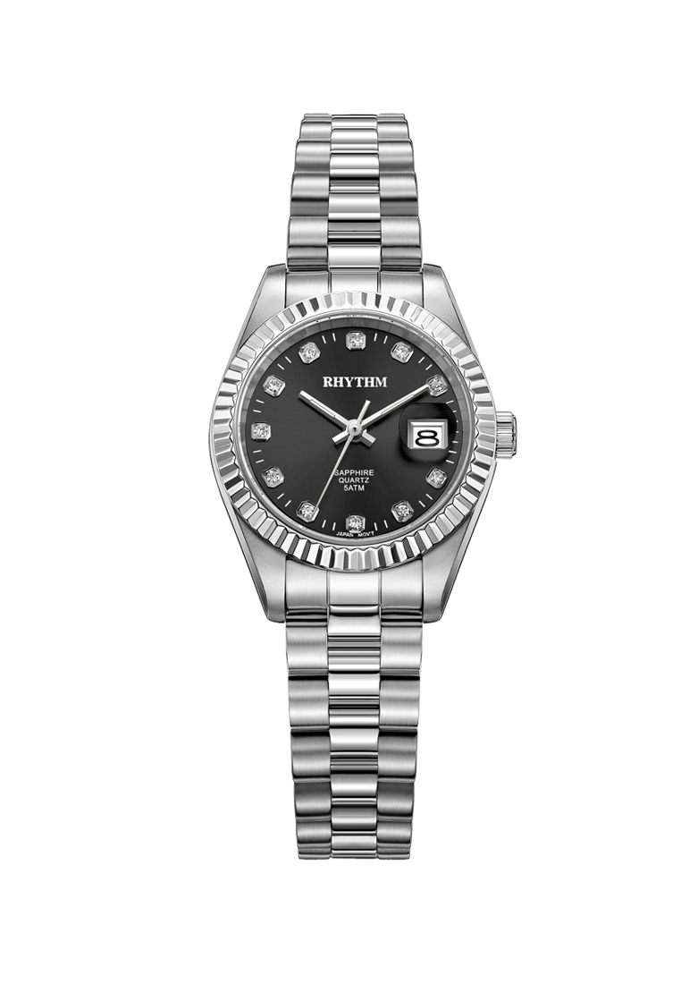Rhythm RQ1610S08 Jam Tangan Wanita Stainless Steel