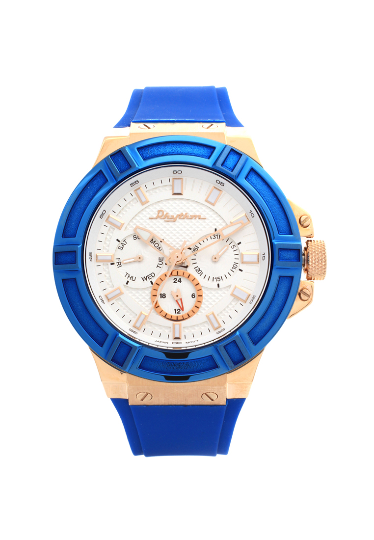 Rhythm SI1605R02 Jam Tangan Pria Rubber Strap