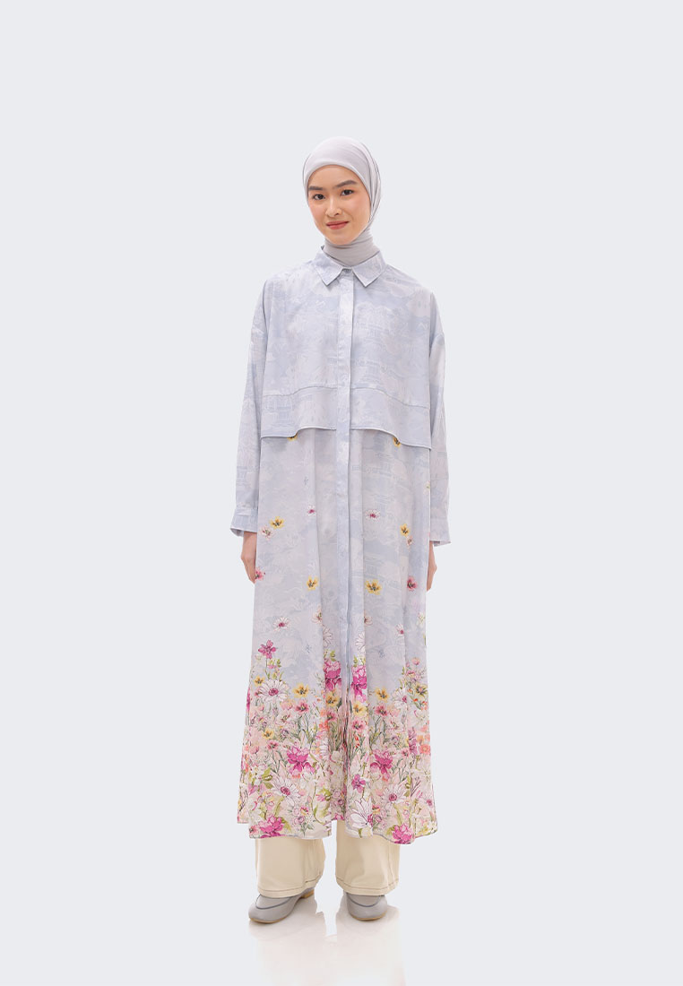 RIAMIRANDA Ria Miranda Sky Blue Marai Ceko Dress