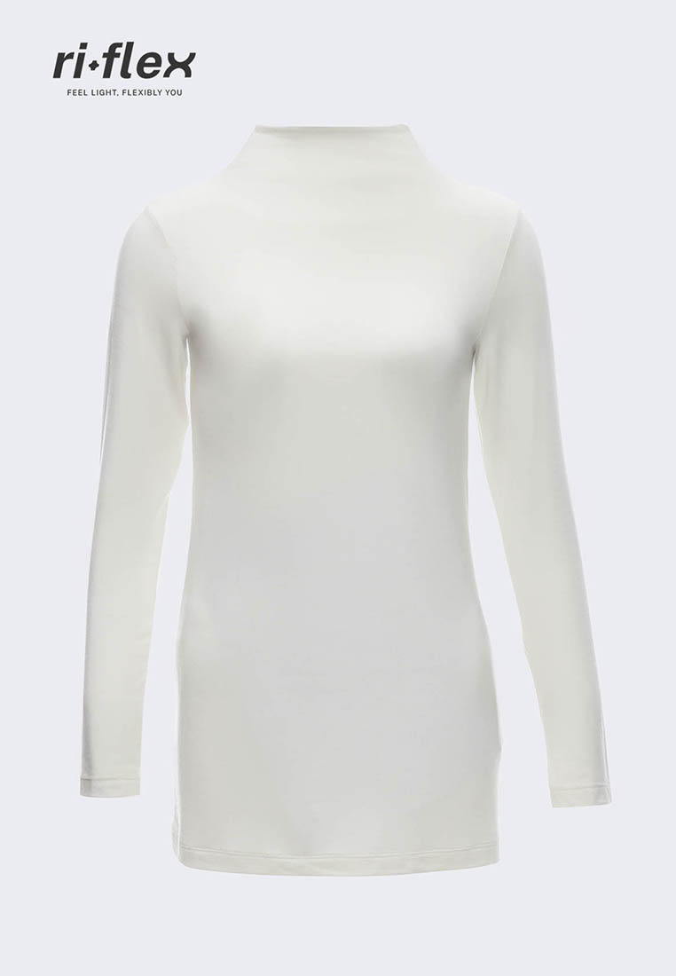 Riamiranda Ria Miranda White Comfy Long Sleeve Top