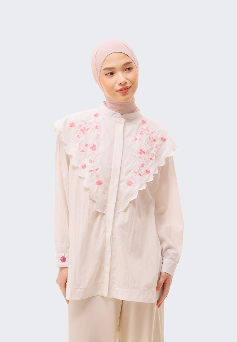 RiaMiranda White Jaeda Top