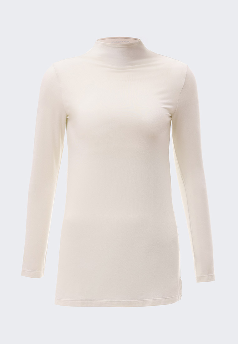 Riamiranda Ria Miranda White Comfy Long Sleeve Top