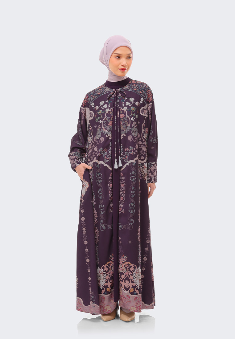 RIAMIRANDA Ria Miranda Plum Saiba Layer Dress Set