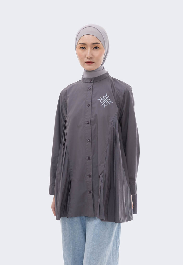 RIAMIRANDA Ria Miranda Grey Xiana Shirt