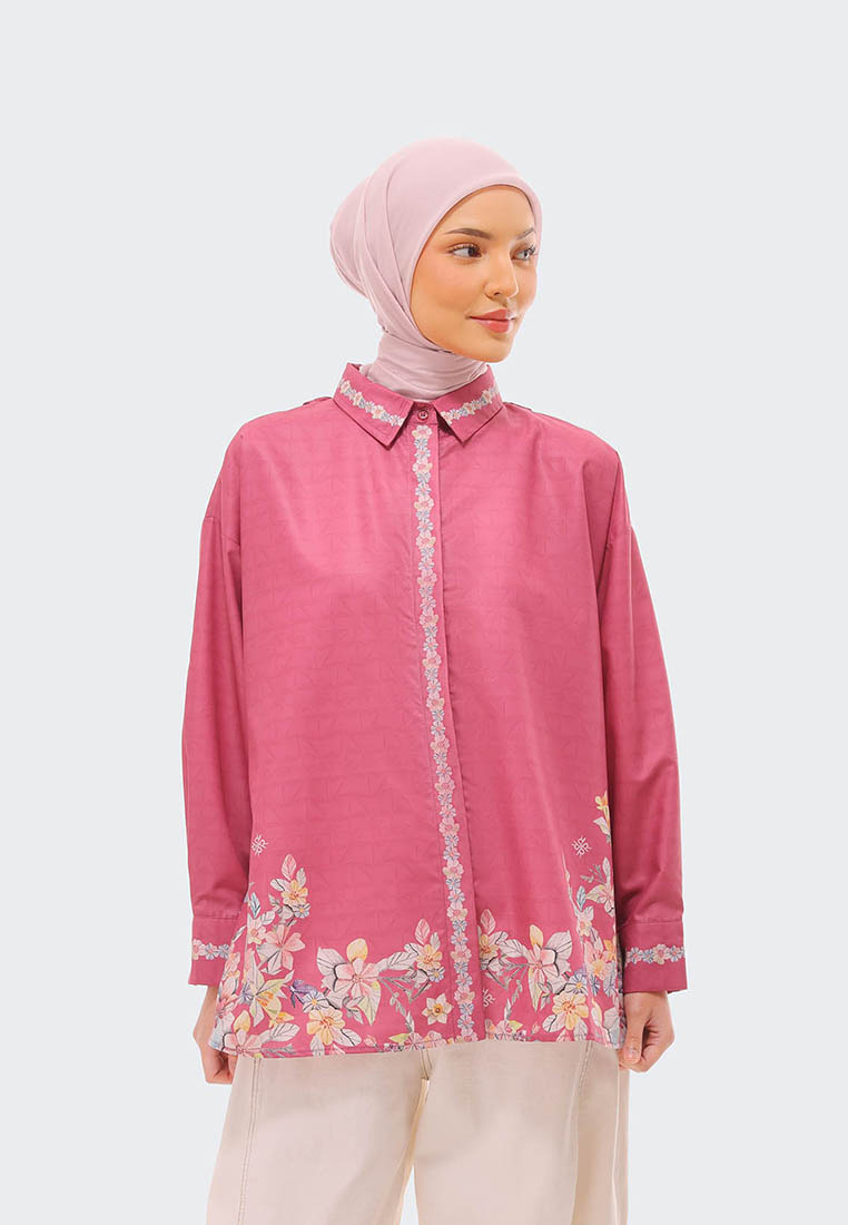 RiaMiranda Raspberry Celia Shirt