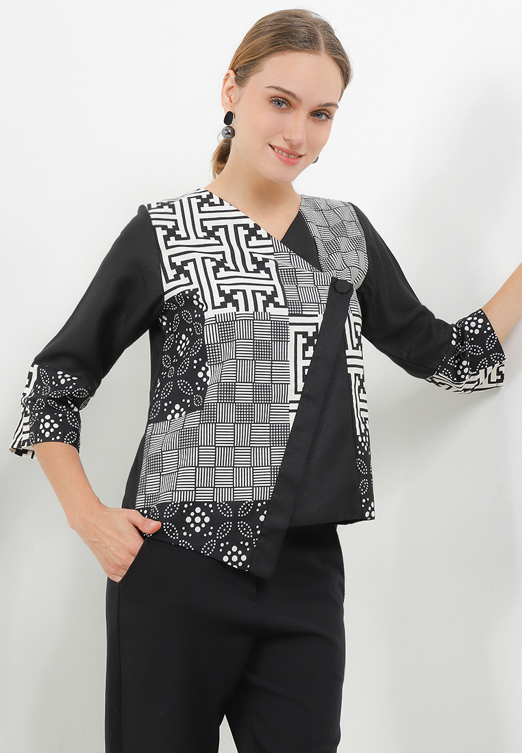 Rianty Batik Blouse Dallisa Atasan Batik Wanita