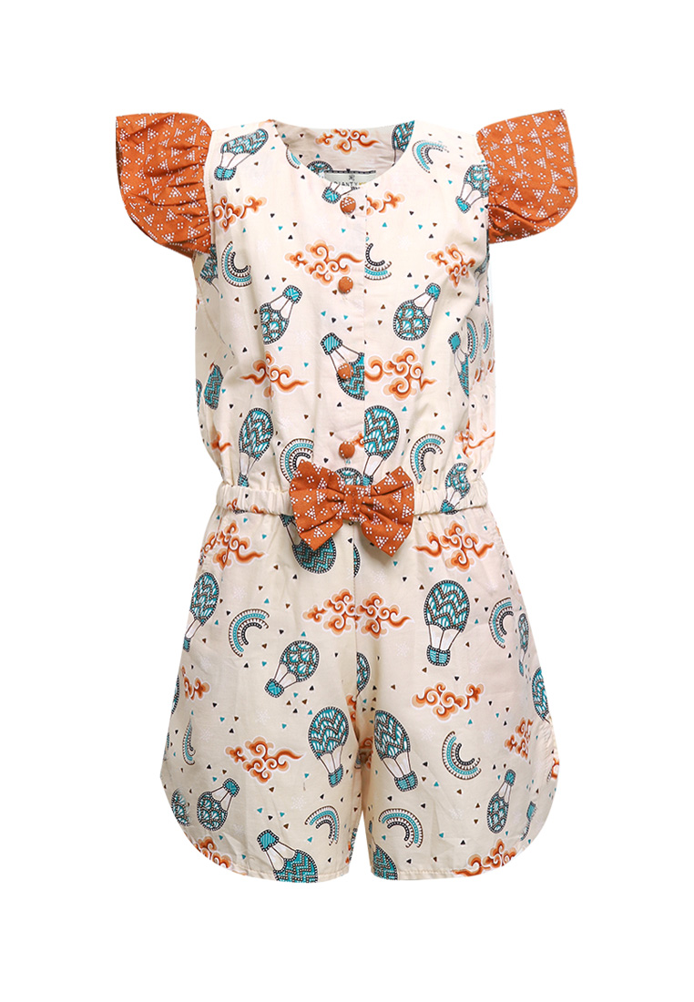 Rianty Kids Romper Suit Overall Jumpsuit Anak Perempuan Doniza Peach