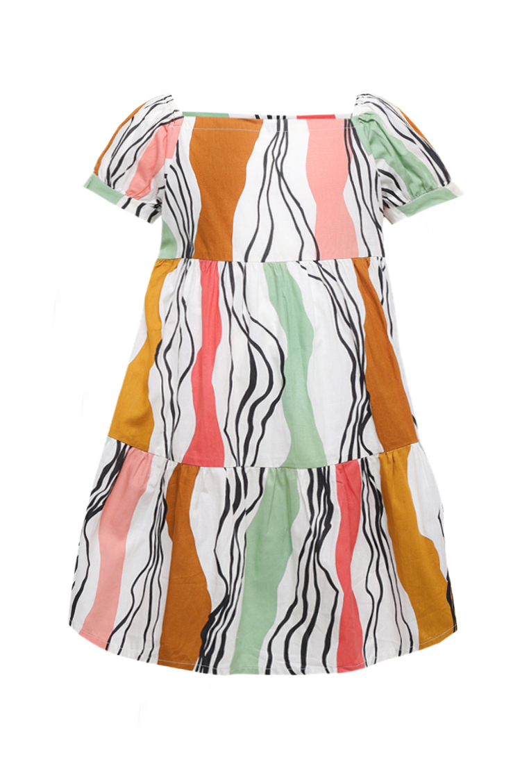 Rianty Kids Daster Anak Ruffle Perempuan Katun Rayon Baju Girls Arlovi Kasual Multicolor