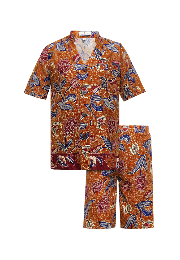 Rianty Kids Piyama Anak Cotton Setelan Baju Tidur Pajamas Set Sleepwear Batik Bahan Adem dan Lembut