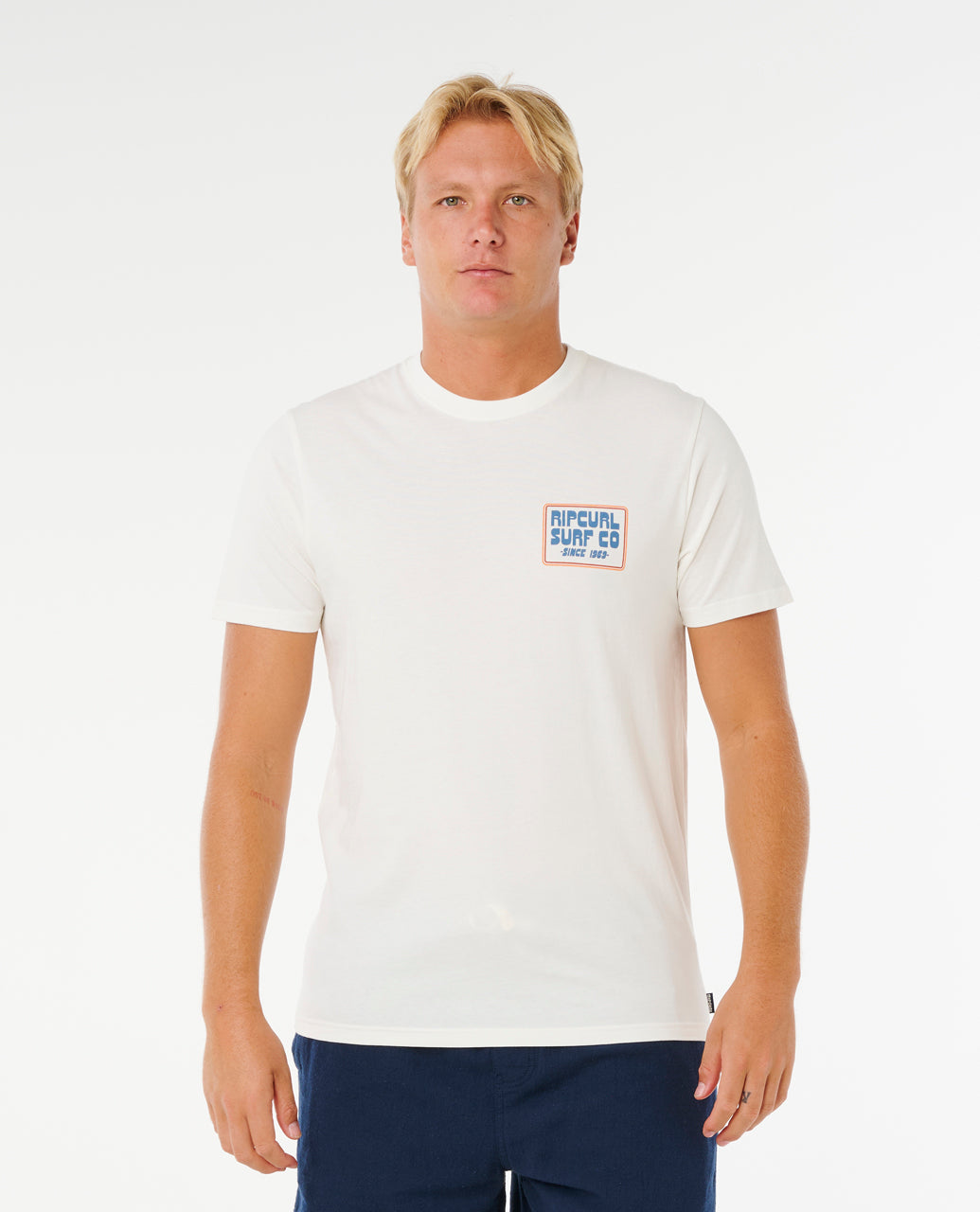 Rip Curl Men Pacific Rinse Sunrise Standard Tee - Bone