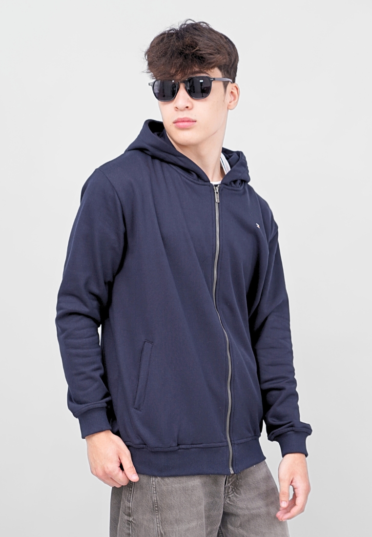 Ryusei Jaket Pria Matsu Navy