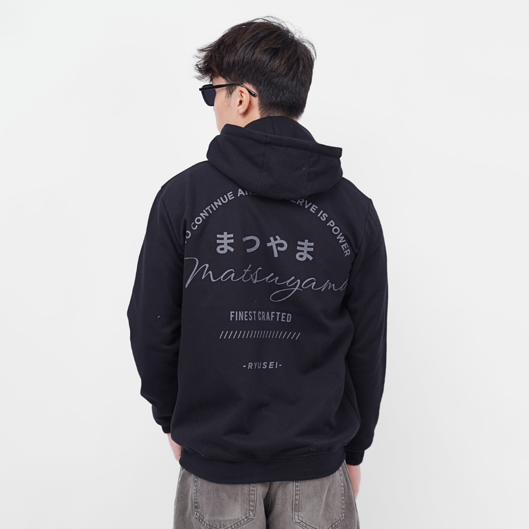 Ryusei [LIMITED EDITION] Ryusei Jaket Pria Matsuyama Black