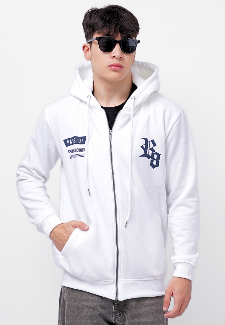 Ryusei Jaket Pria Passion White